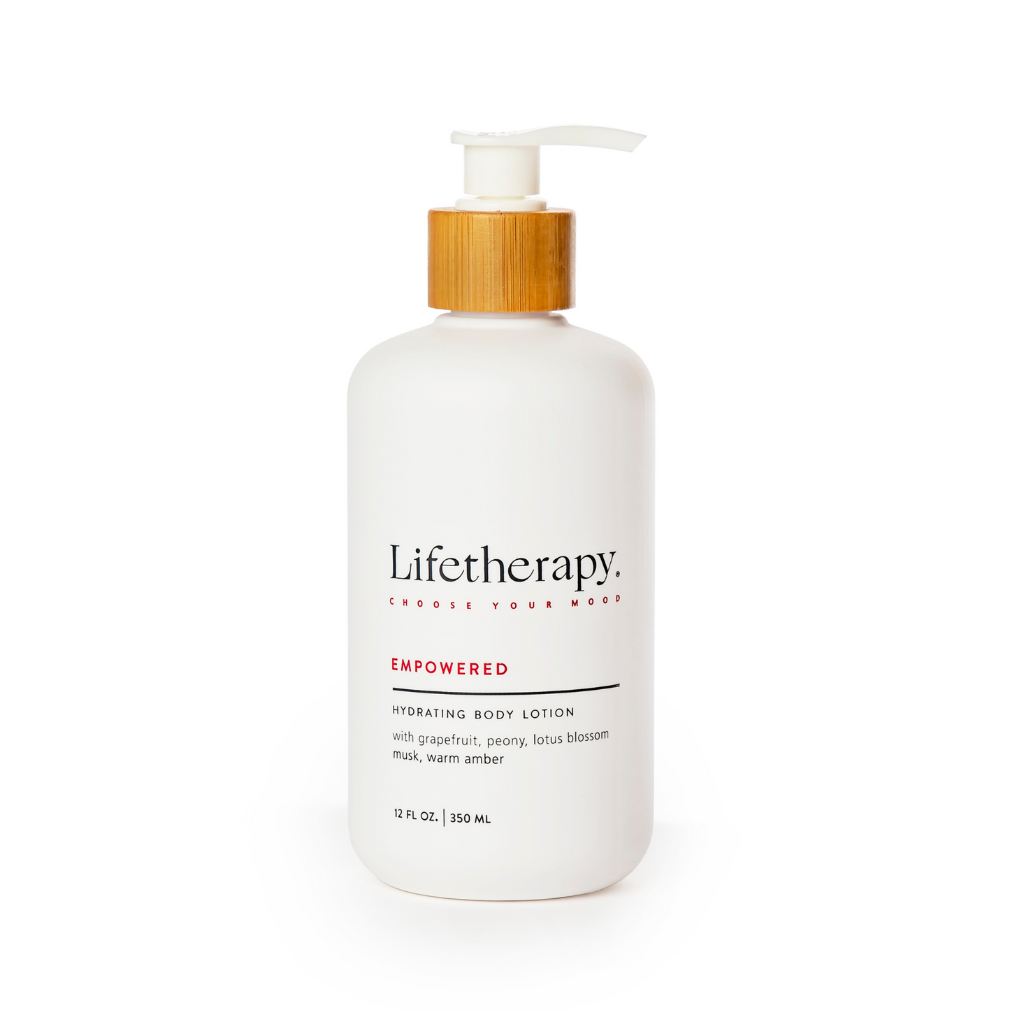 12 oz Empowered Body Lotion - Grapefruit and Lotus Blossom Clean Beauty Lotion