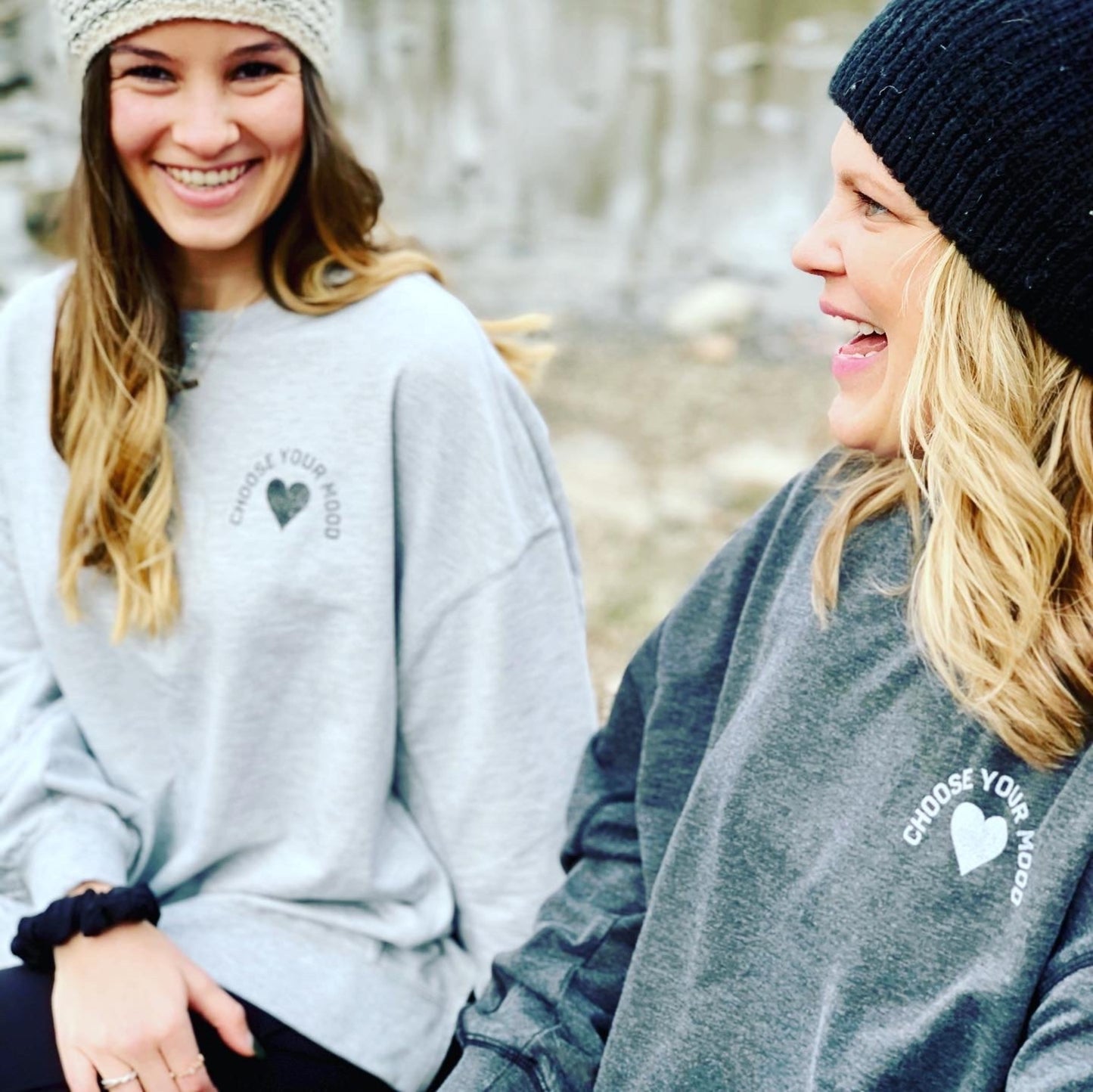 Choose Your Mood Heart French Terry Sweatshirt