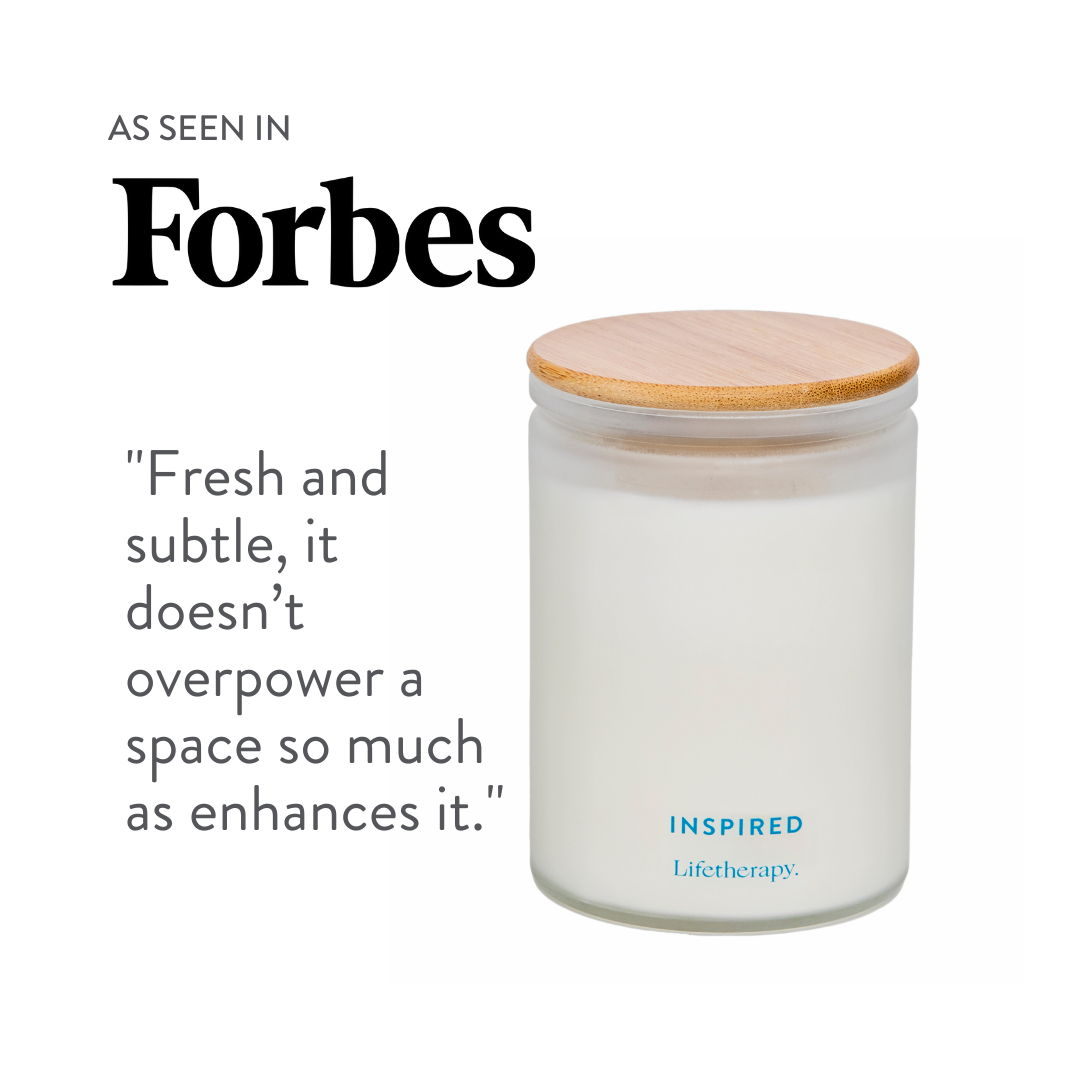 Inspired 75hr Burn Time Candle, named in Forbes.com as Ideal for High Vibes | by Lifetherapy