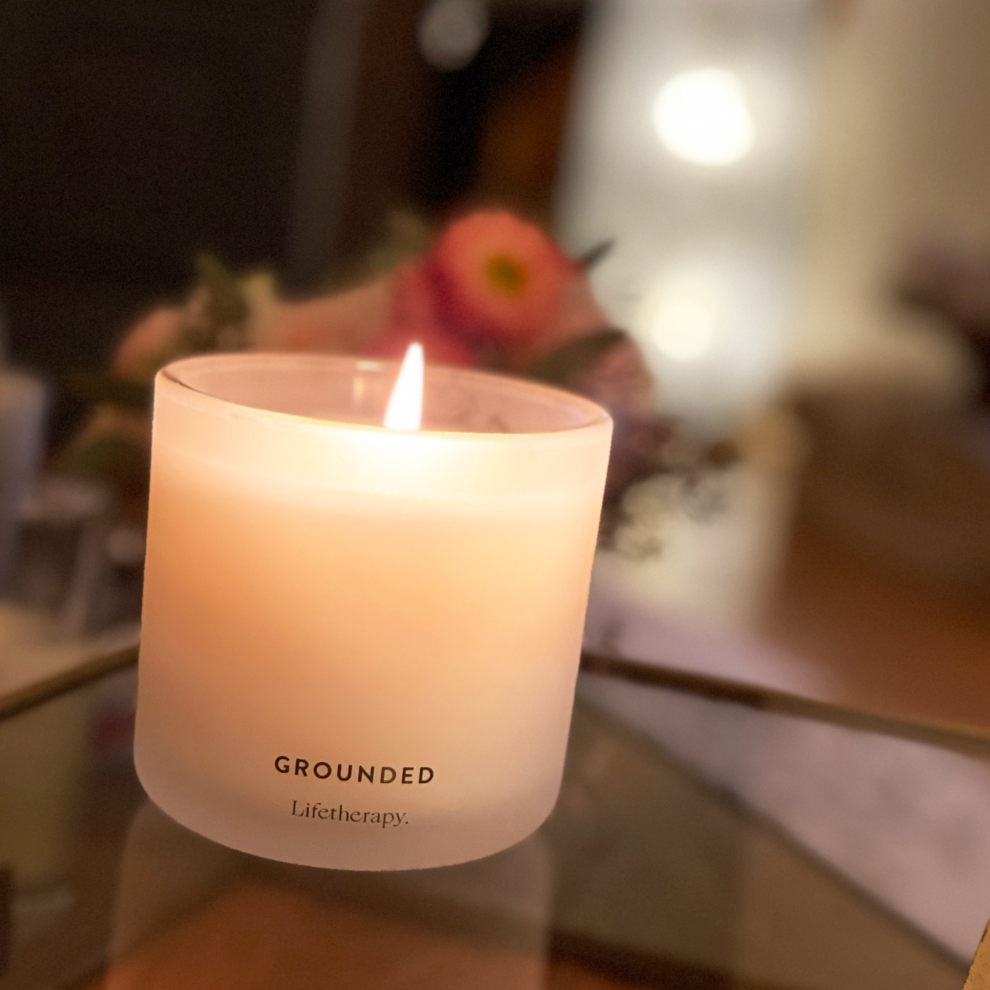 Heliotrope, rose, vanilla scented candle | warm scented candle by Lifetherapy