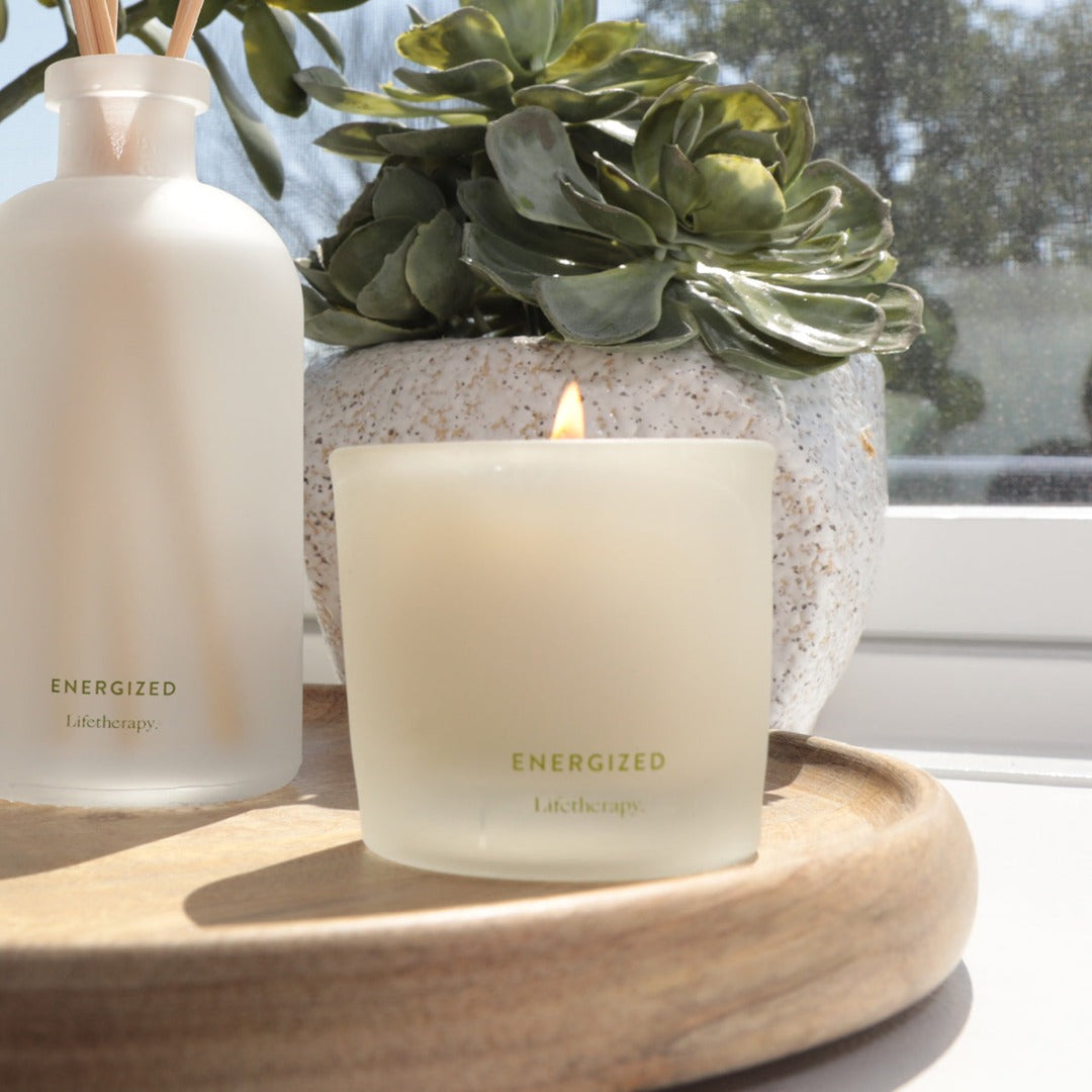 2.5oz reusable glass container | Energized Soy Votive Candle