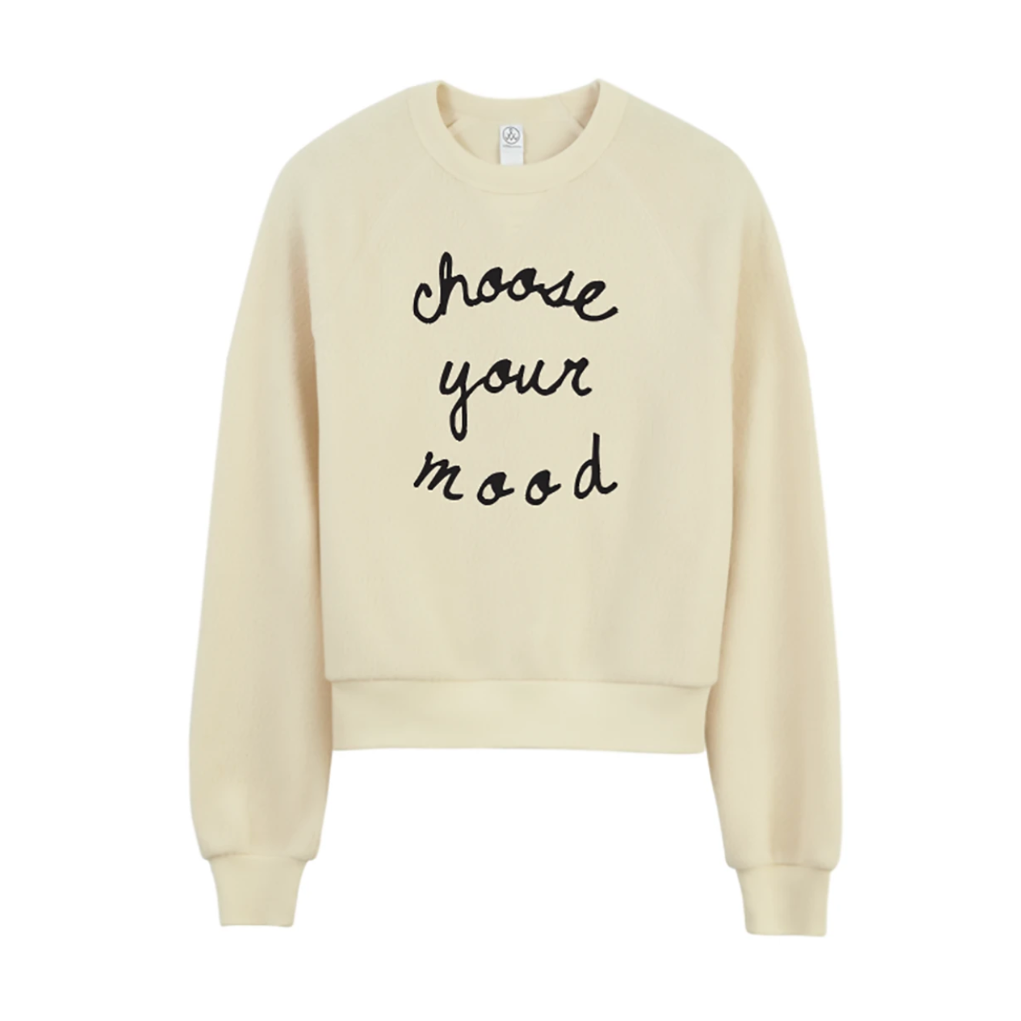 Choose Your Mood Teddy Sweatshirt - Cream