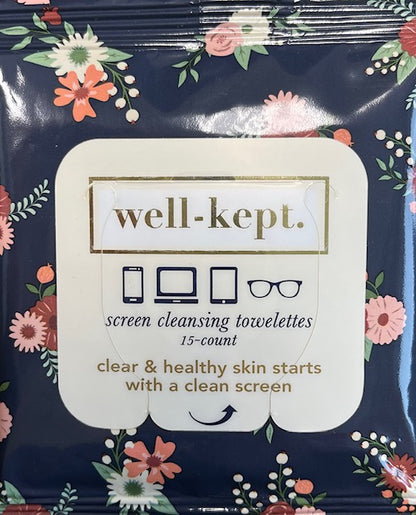 Well-Kept Screen Cleansing Towelettes