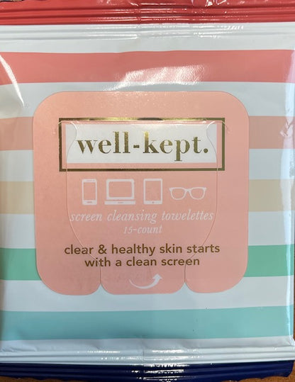 Well-Kept Screen Cleansing Towelettes