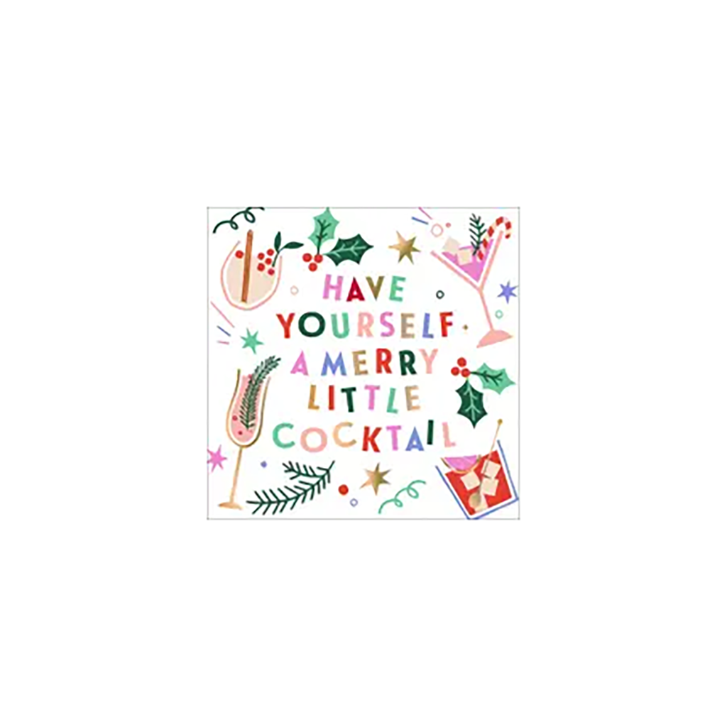 Have yourself a merry little cocktail | Holiday Cocktail Napkins