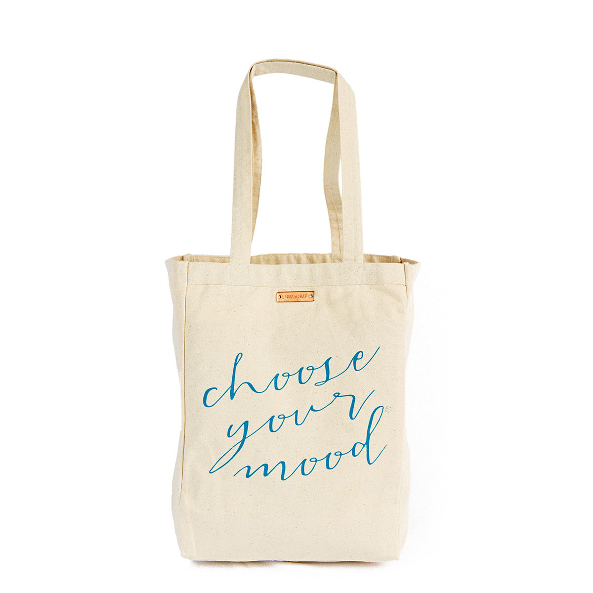 Choose Your Mood Motivational Canvas Tote Bag - Blue – Lifetherapy