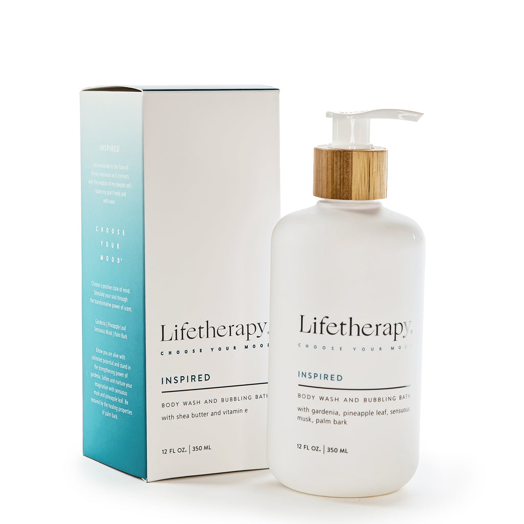 Inspired Body Wash & Bubbling Bath with Box by Lifetherapy