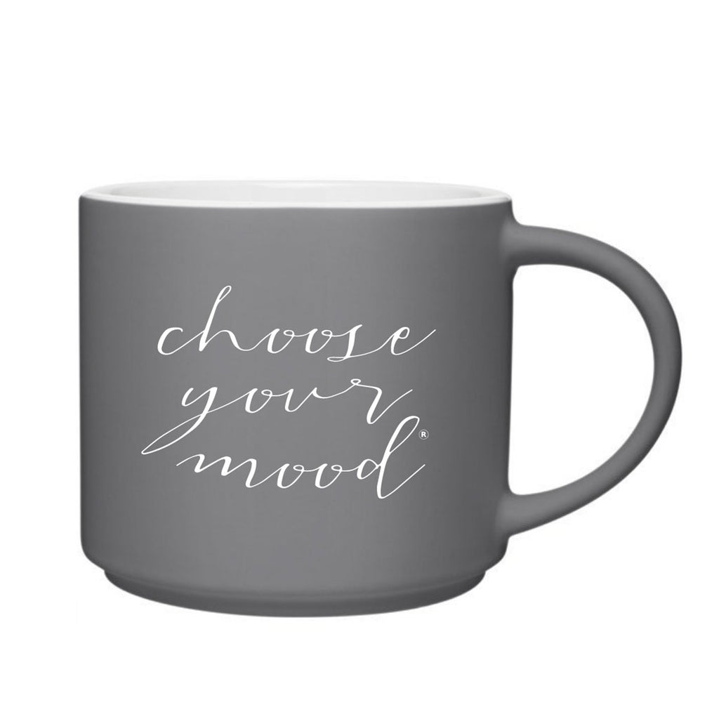 Choose your mood stoneware coffee mug