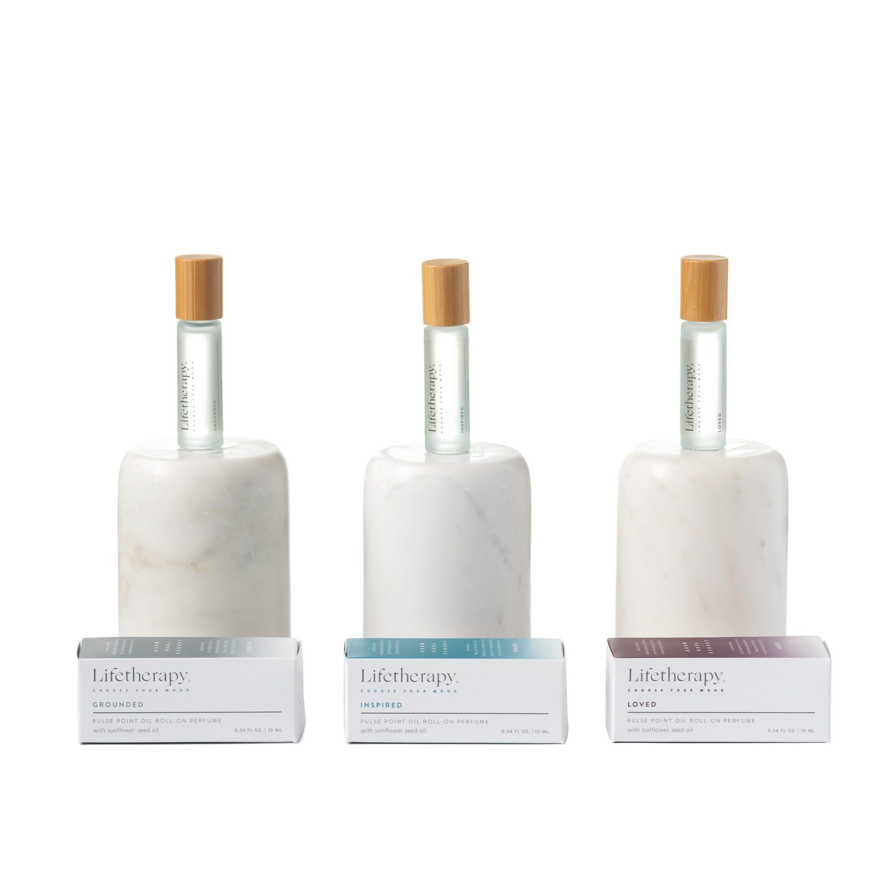 Roll-on perfume trio gift set by Lifetherapy