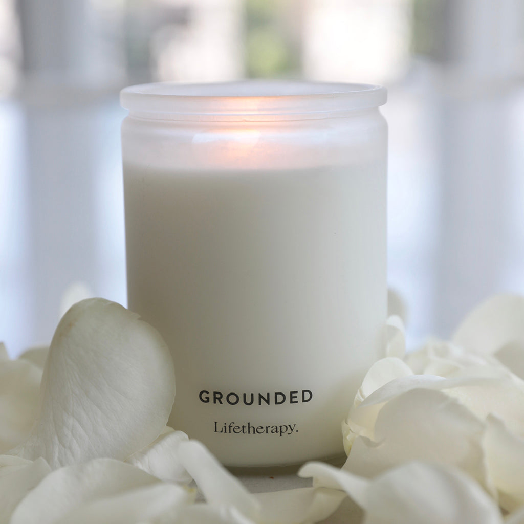 Ground Soy Candle | Calming Rose and Vanilla