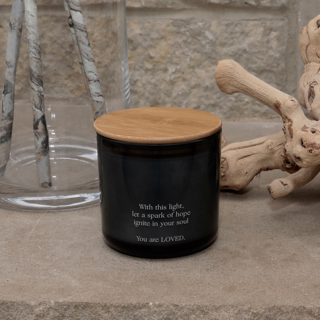 You Are LOVED Soy Candle by Lifetherapy | Notes of Bergamot, Rose, Coconut, and Water Flowers