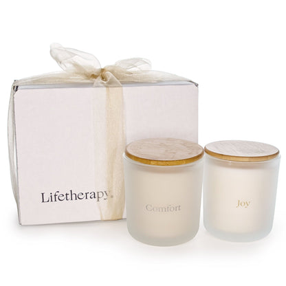 Comfort and Joy Holiday Candle Set by Lifetherapy