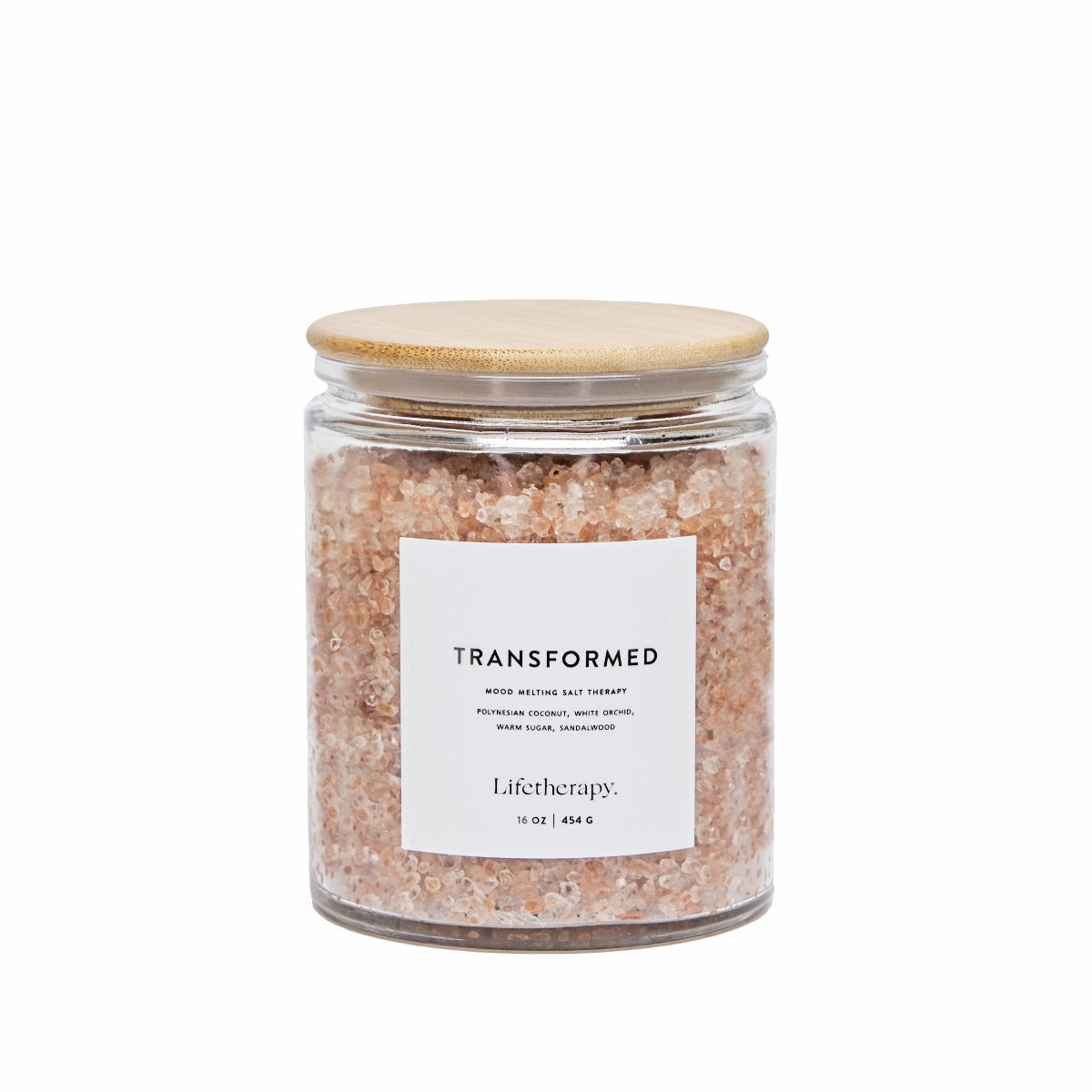 Warm sugar, sandalwood, coconut mood melting salt soak