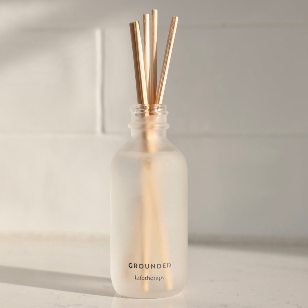 Mini Travel Friendly Reed Diffuser in Grounded | Refresh small spaces